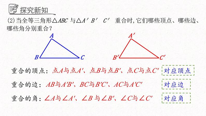 1.1全等三角形课件  青岛版数学八年级上册第7页