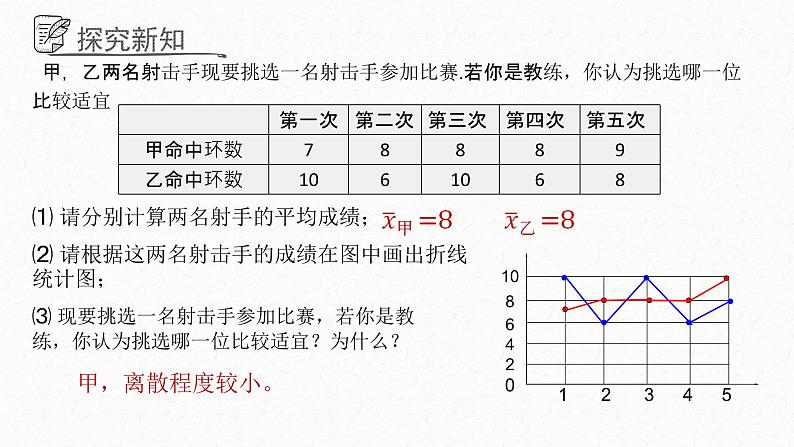 4.5方差课件  青岛版数学八年级上册04