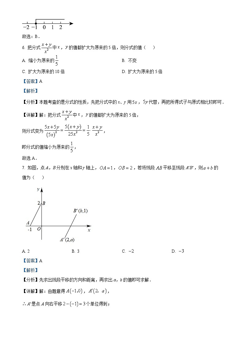 山东省济南市历城区2023-2024学年八年级下学期期中考试数学试题 （解析版）第3页
