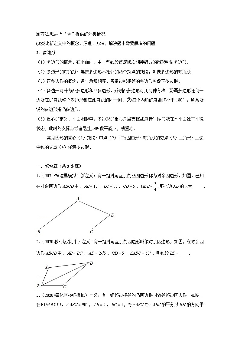 中考数学思想方法讲与练  【新定义问题】四边形中的新定义问题（学生版）第2页