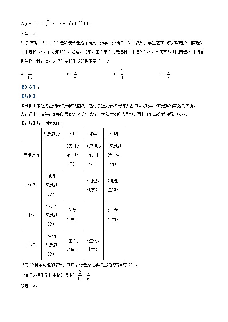 2024年山东省淄博市高青县中考一模数学试题（解析版）第2页