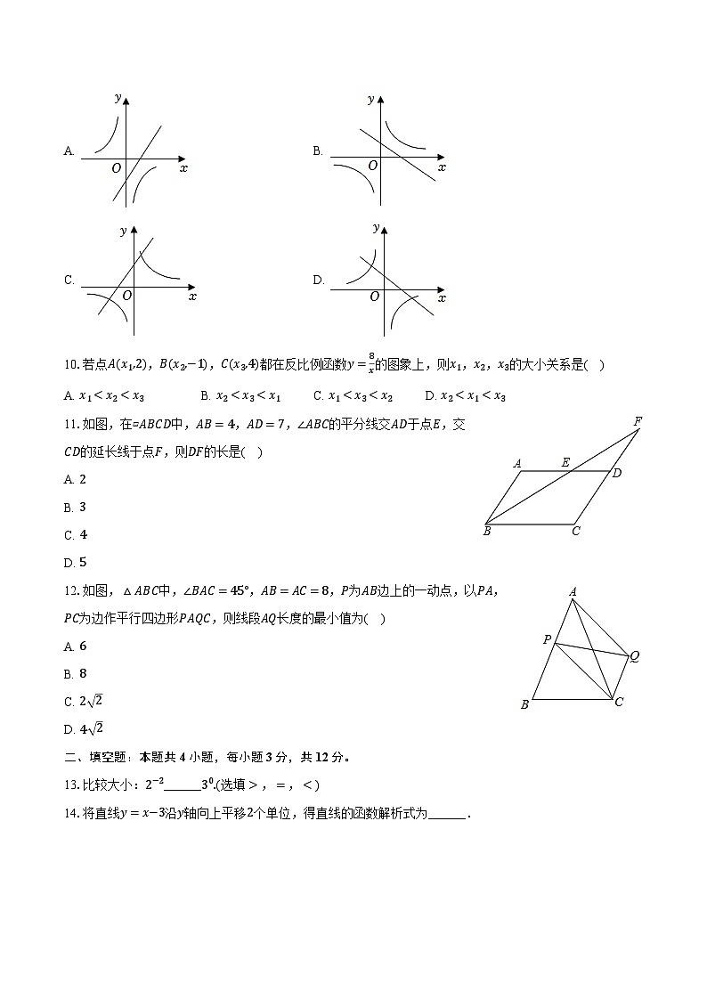 2023-2024学年海南省海口市八年级（下）期中数学试卷（含解析）02