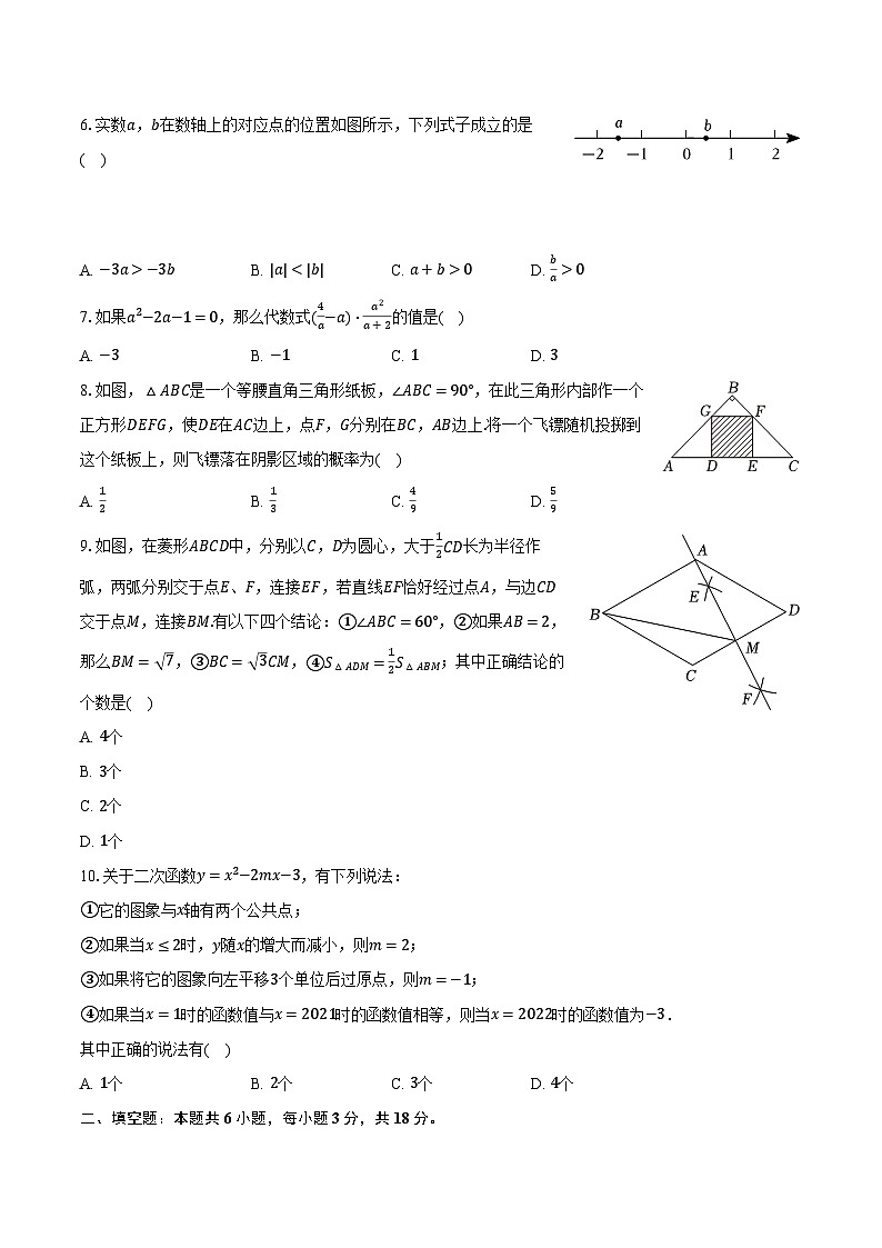 2024年山东省聊城市莘县中考数学一模试卷（含解析）02