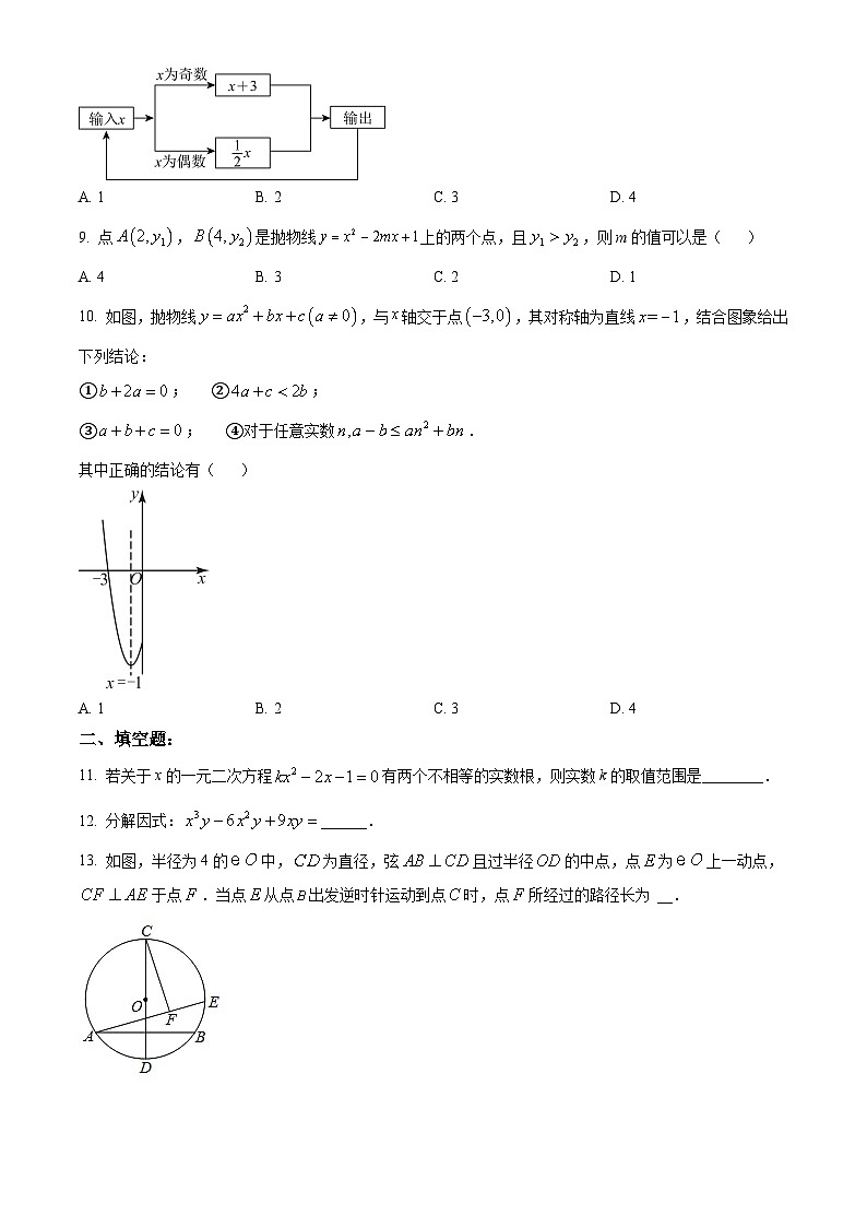 2024年广东省茂名市实验中学中考二模数学押卷试题02
