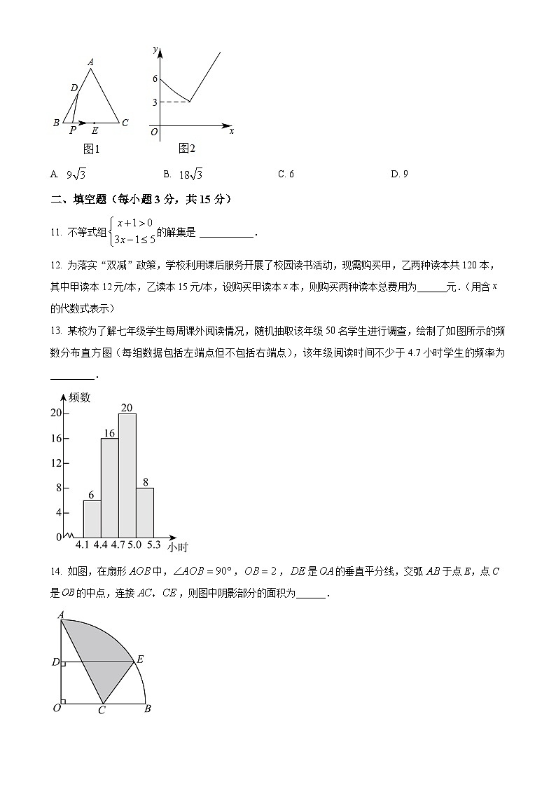 2024年河南省南阳市西峡县九年级中考一模数学试题（原卷版+解析版）03