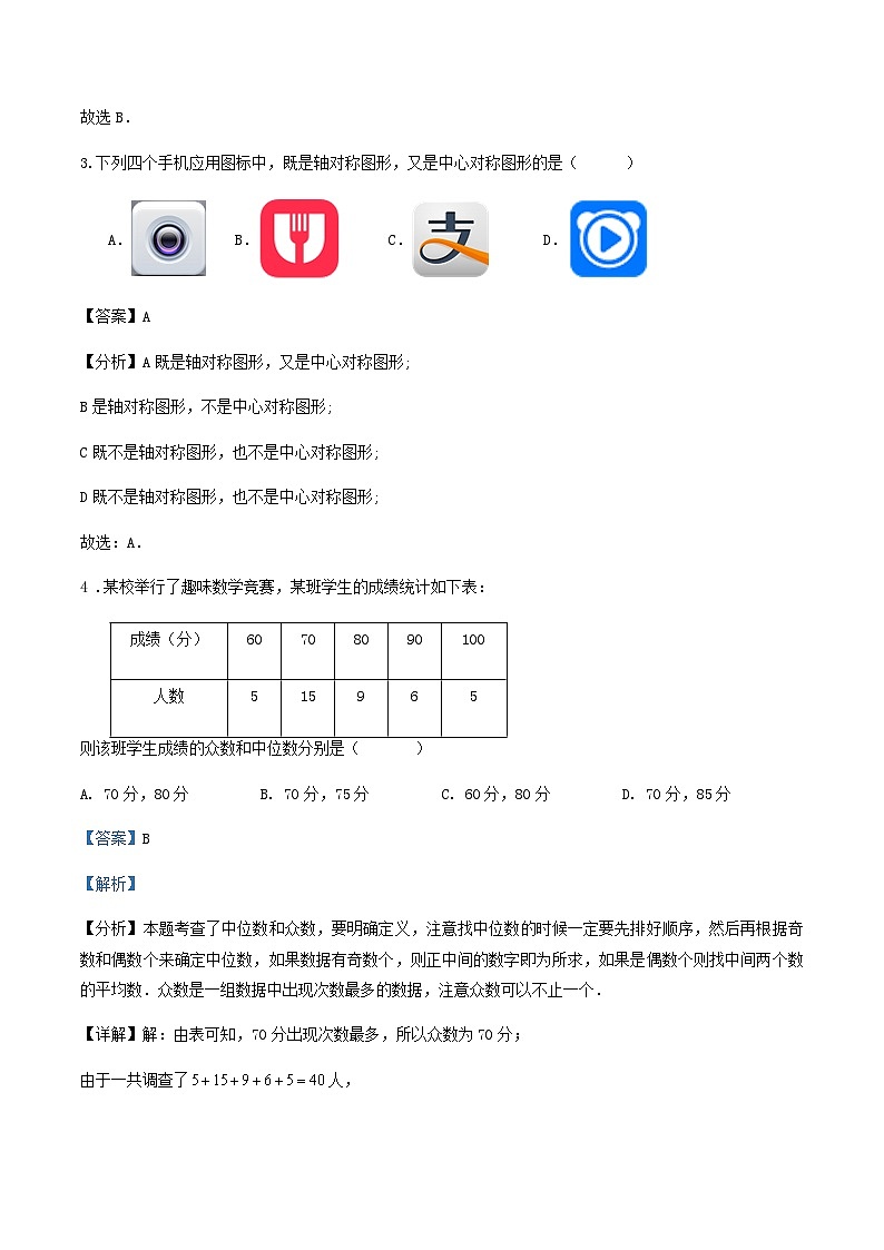 浙江省2024年九年级数学学业水平考试二模预测试卷（原卷+解析）02