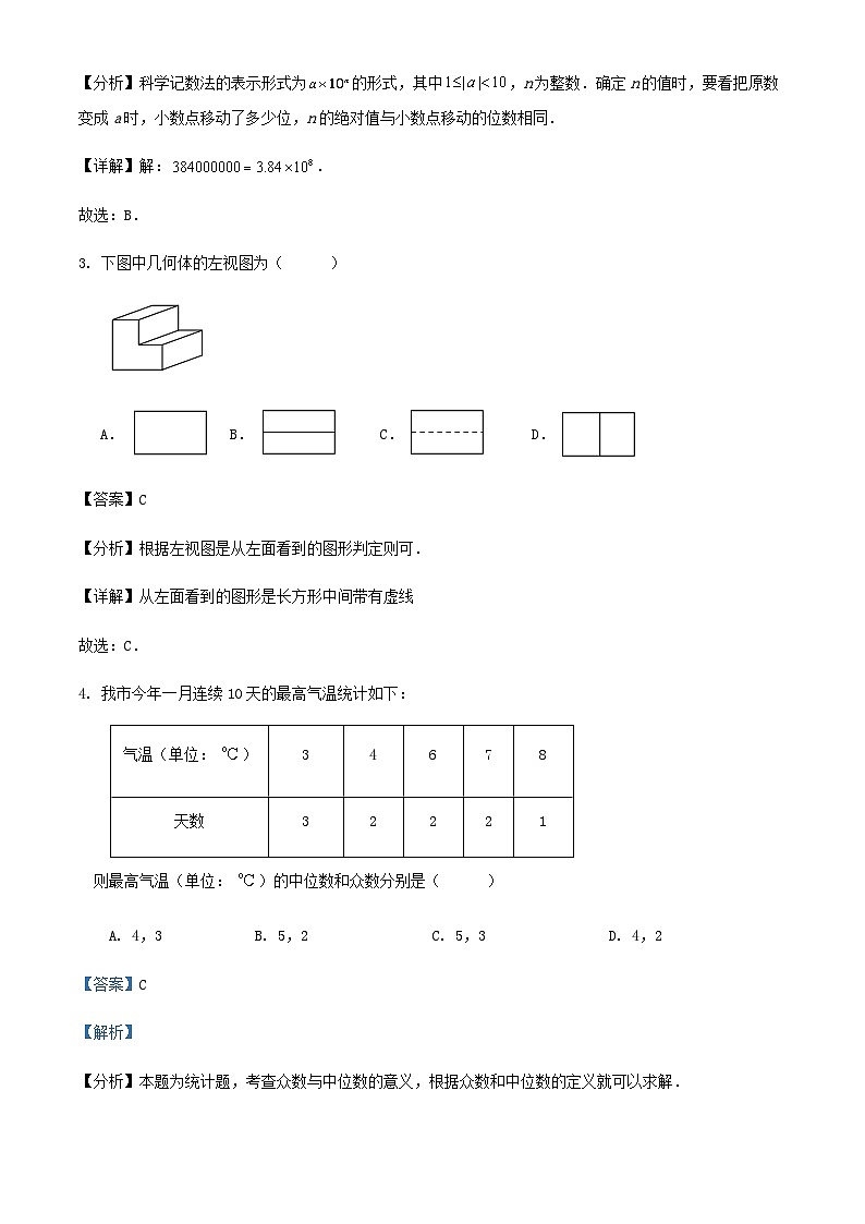 2024年山东省青岛市九年级学业水平考试数学三轮冲刺模拟练习试卷解析第2页