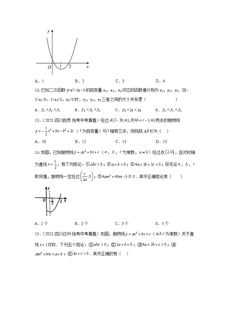 【二轮复习】中考数学 题型7 函数的基本性质 类型32次函数45题（专题训练）03