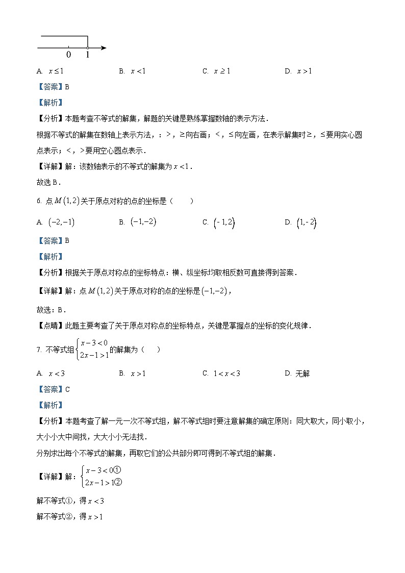 河北省保定市高碑店市2023-2024学年八年级下学期期中数学试题（原卷版+解析版）03
