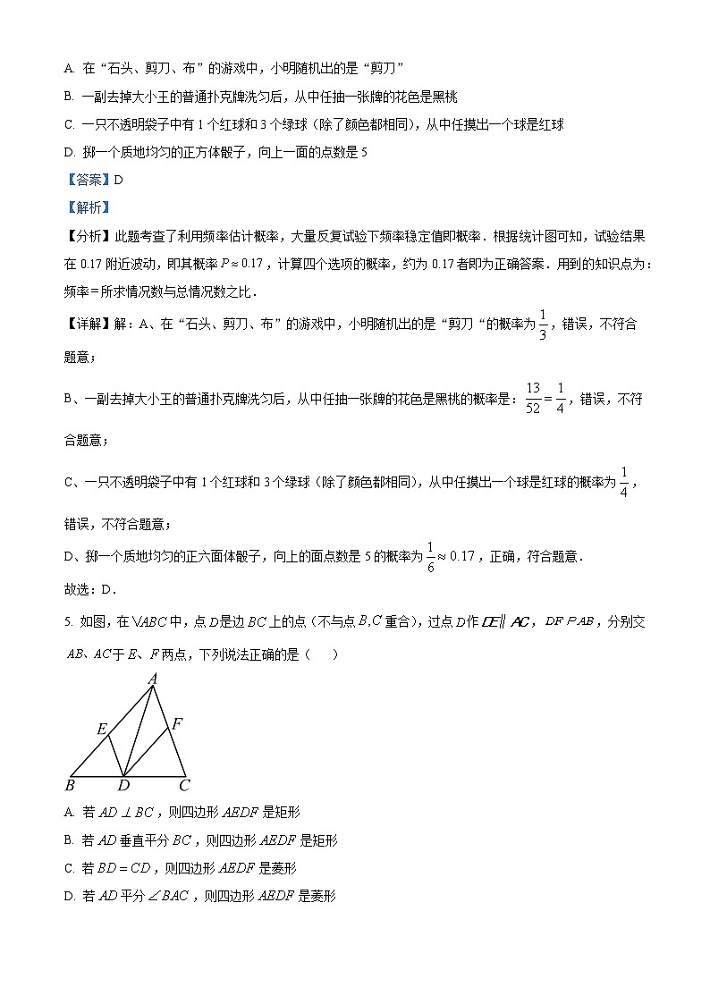 江苏省徐州市邳州市2023-2024学年八年级下学期期中数学试题（原卷版+解析版）03
