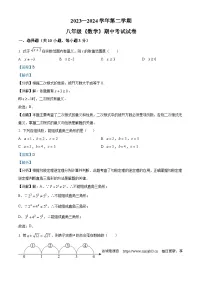河南省新乡市河南师范大学附属中学2023-2024学年八年级下学期期中数学试题