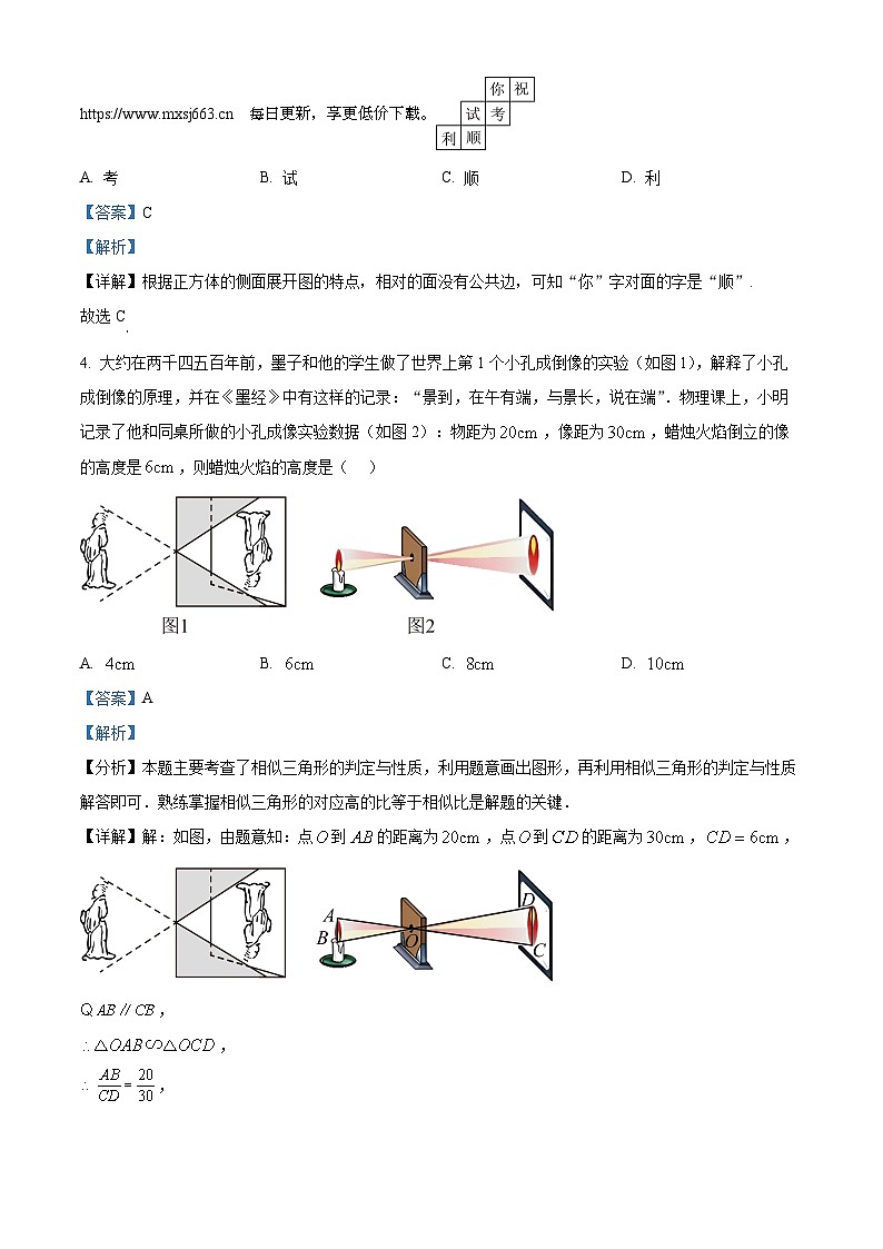 广东省河源市河源中学实验学校2023-2024学年九年级下学期第一次月考数学试题02