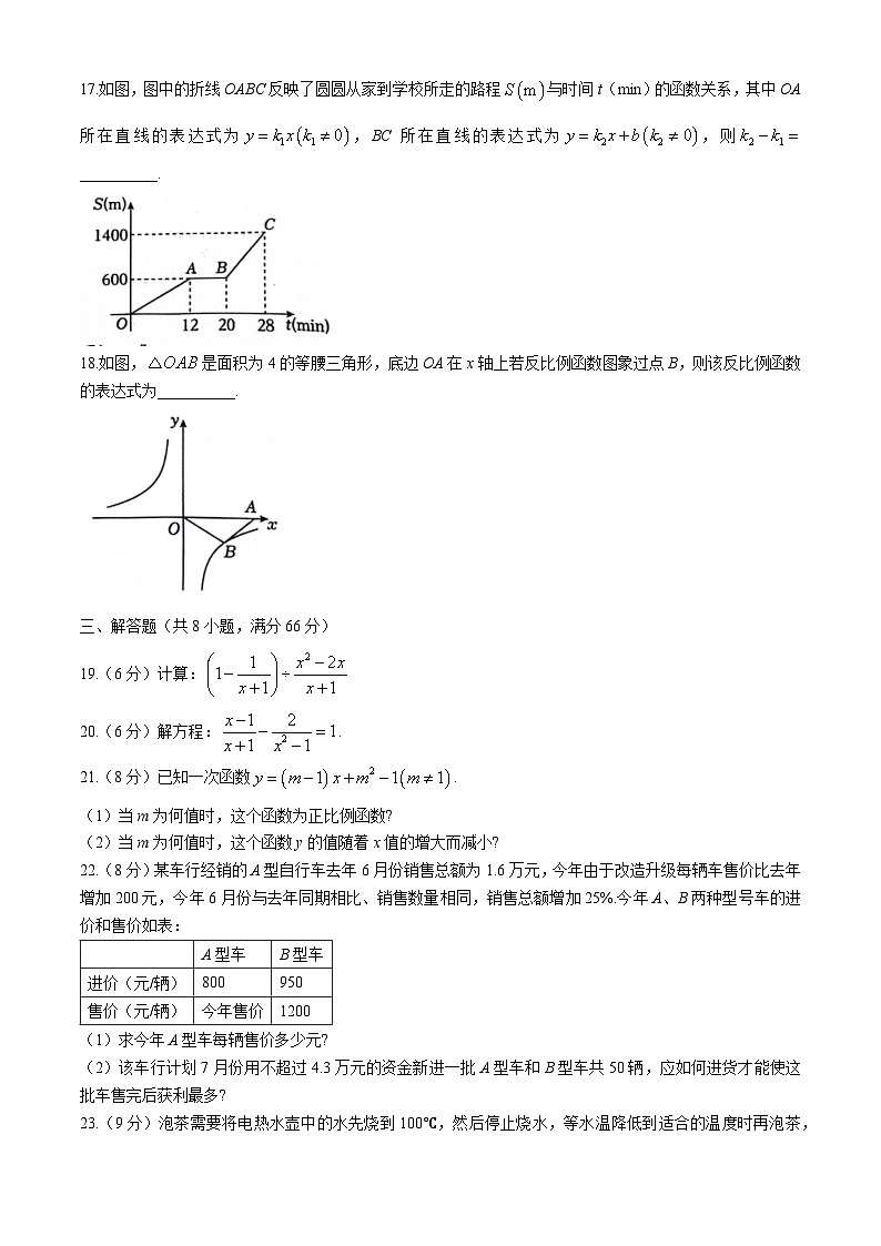 湖南省衡阳市蒸湘区2023-2024学年八年级下学期期中数学试题03