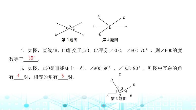 北师大版七年级数学下册第二章相交线与平行线1两条直线的位置关系第一课时课件05