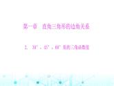 北师大版九年级数学下册第一章230°，45°，60°角的三角函数值课件