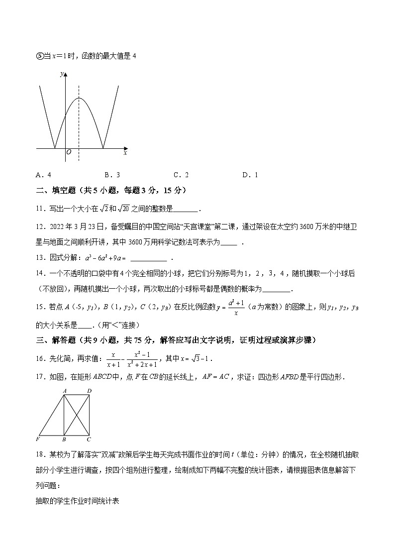 2024年湖北省黄石市阳新县部分学校中考二模数学试题（含解析）第3页