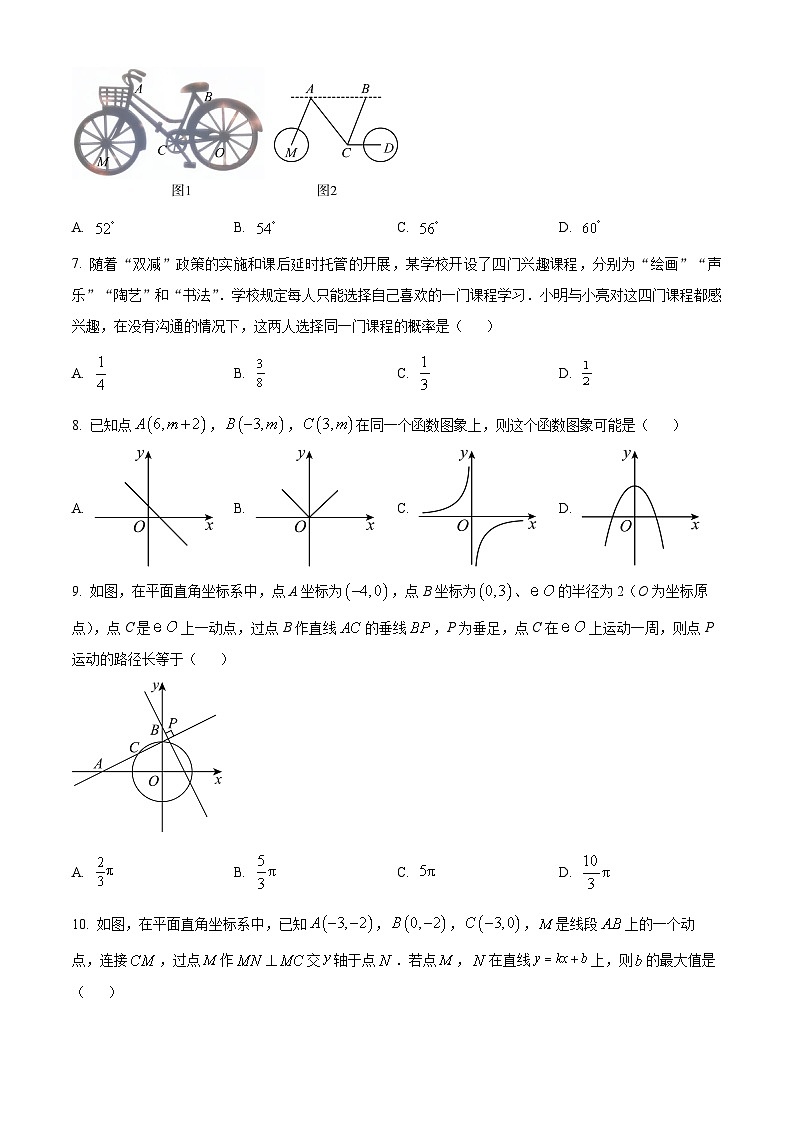湖北省武汉市洪山区未来实验外国语学校2023-2024学年九年级下学期月考数学试题（原卷版）第2页