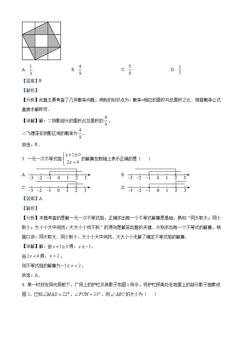 2024年广东省深圳市龙华区中考二模数学试题（解析版）第3页