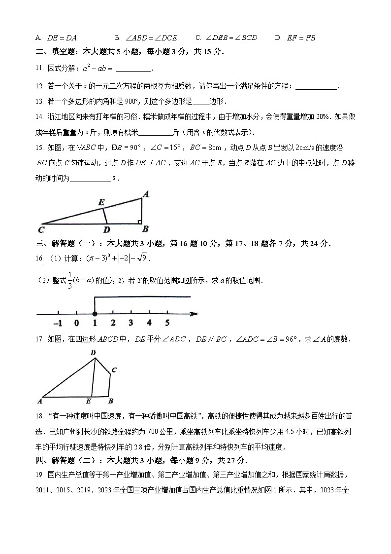 2024年广东省佛山市中考模拟数学试题（原卷版+解析版）03