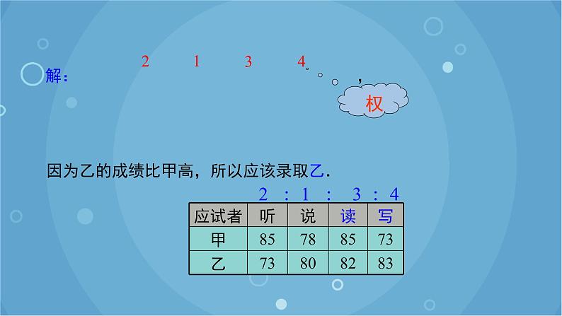 20.1.1 第1课时 平均数和加权平均数 人教版数学八年级下册课件第8页