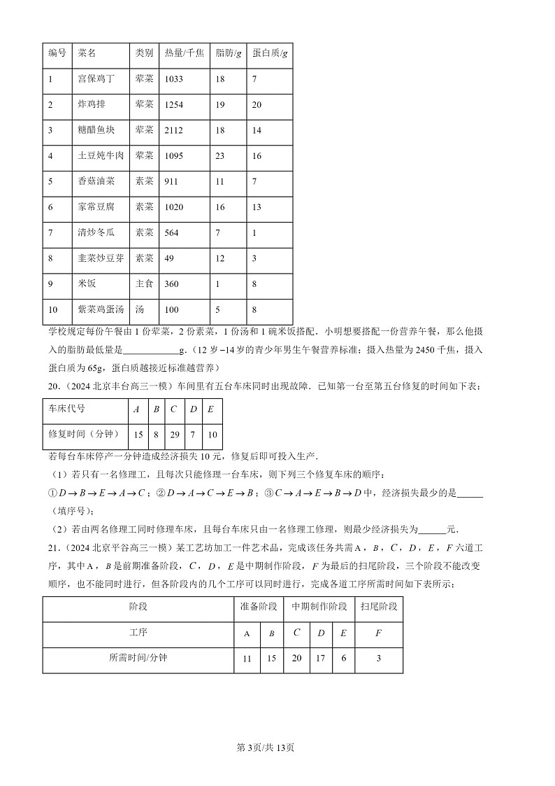 2024北京初三一模数学试题分类汇编：有理数章节综合第3页