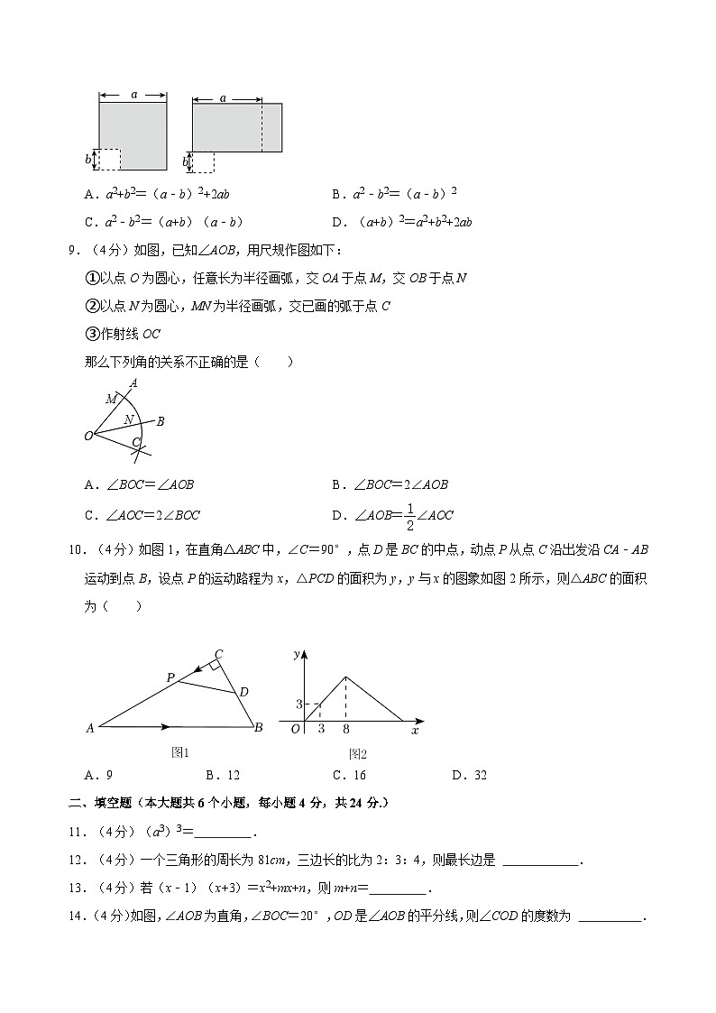 2023-2024学年山东省济南市商河县七年级（下）期中数学试卷02