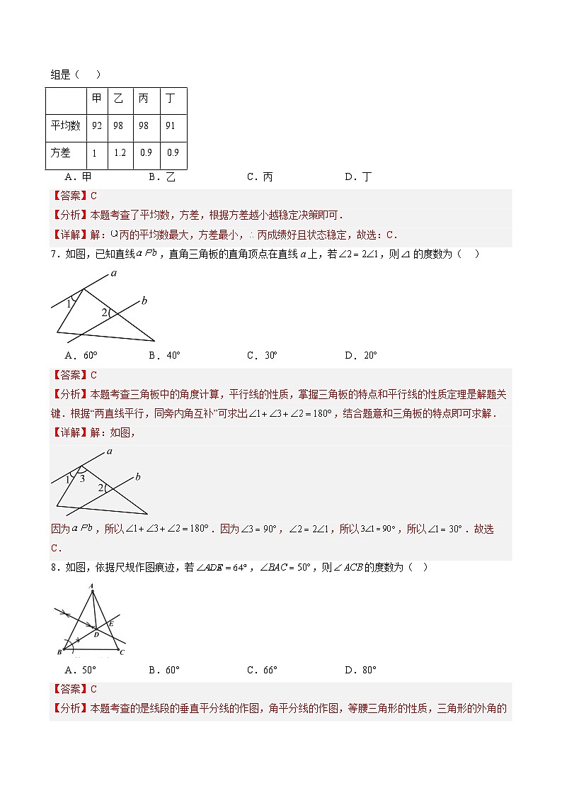 2024年中考押题预测卷（湖南长沙卷）-数学（全解全析）03