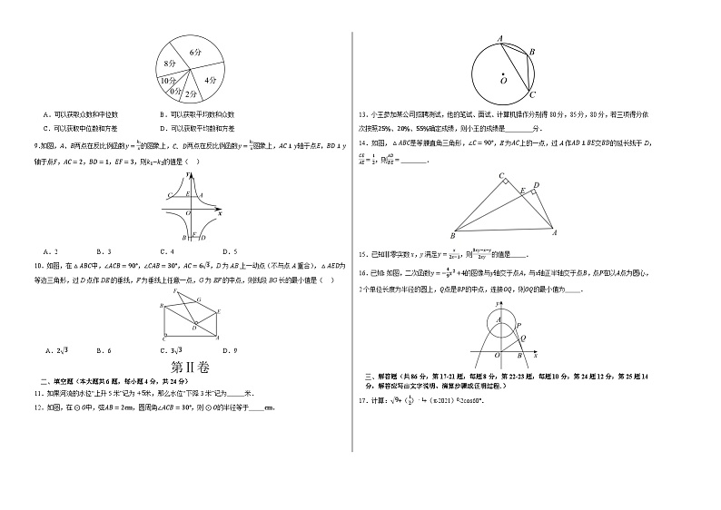 2024年中考押题预测卷02（福建卷）-数学（考试版）A302