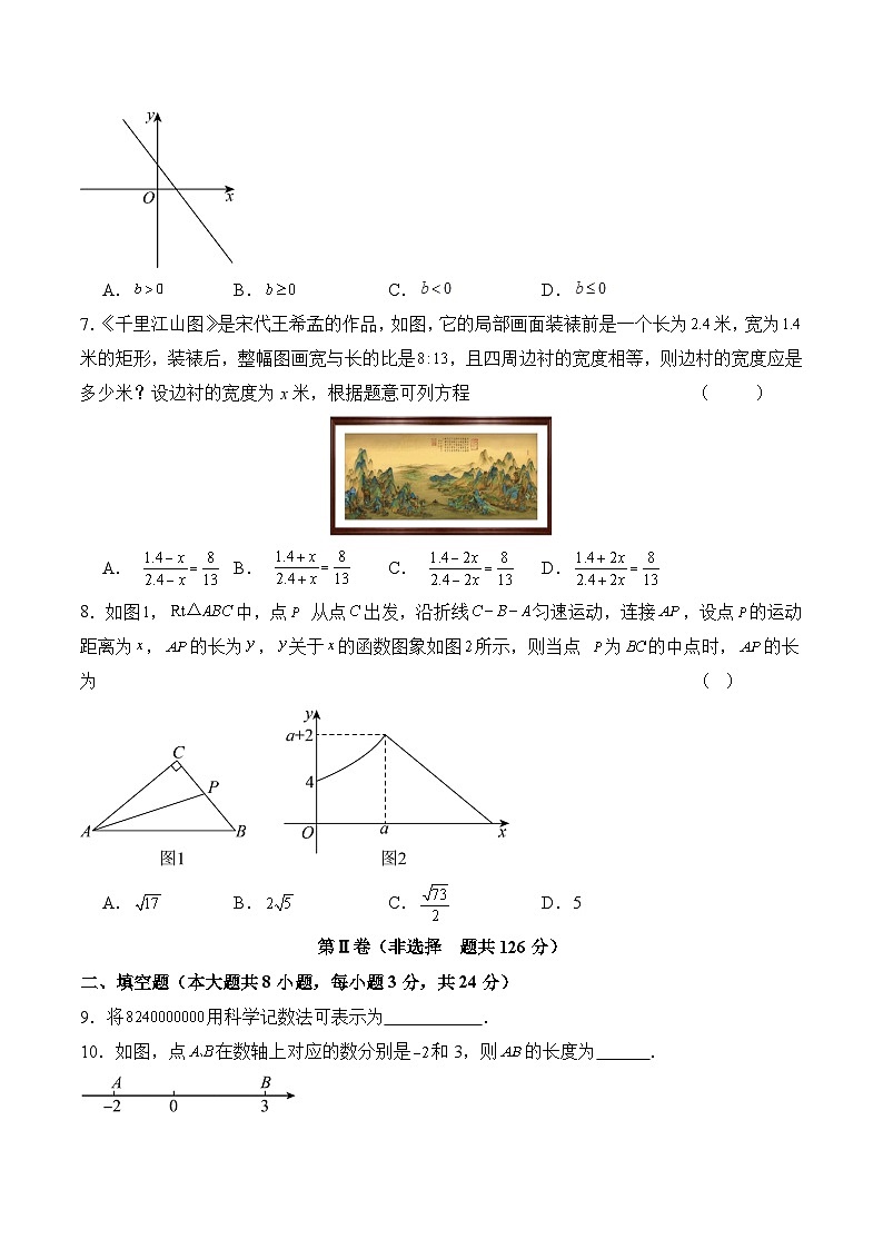 2024年中考考前最后一套押题卷：数学（江苏淮安卷）（考试版）A402
