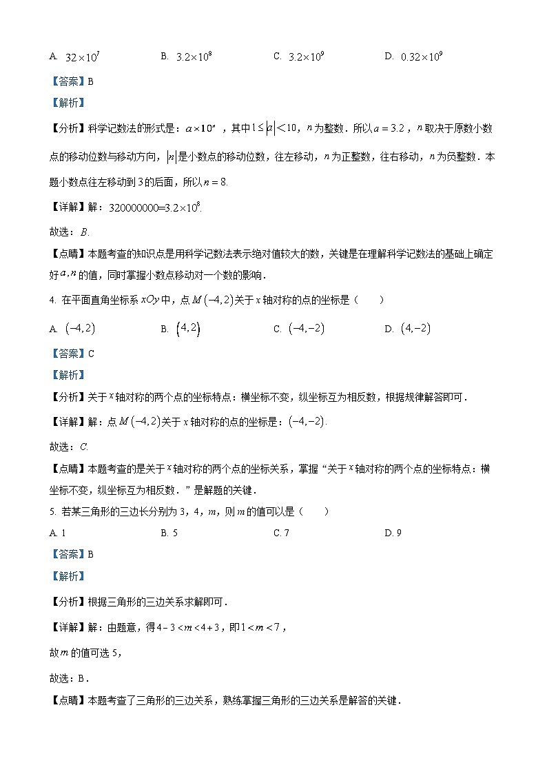 2024年广东省广州市九强校九年级中考一模数学试题（）第2页