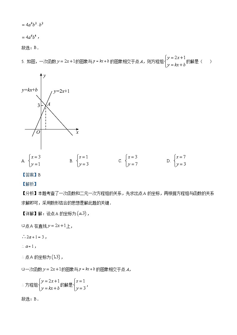 2024年陕西省 汉中市镇巴县中考一模数学试题（解析版）第3页