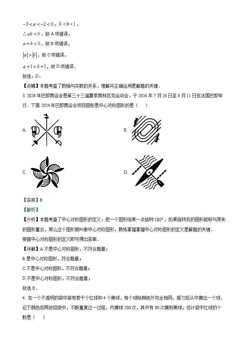 2024年山东省青岛市第二十六中学中考三模数学试题（解析版）第2页