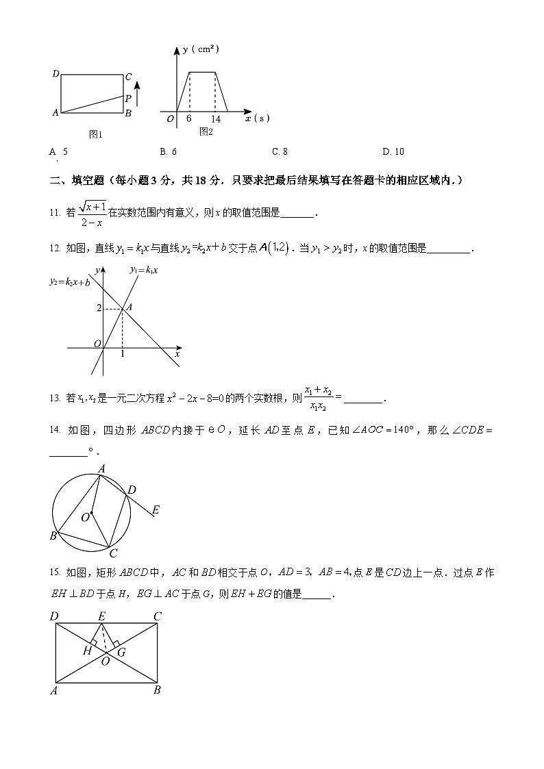 2024年山东省菏泽市东明县中考二模数学试题（原卷版）第3页