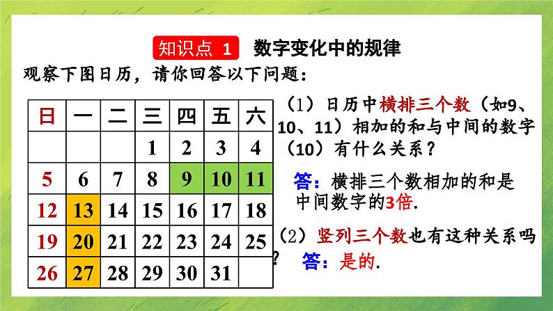 七年级上册数学北师大版3.5探索与表达规律课件04