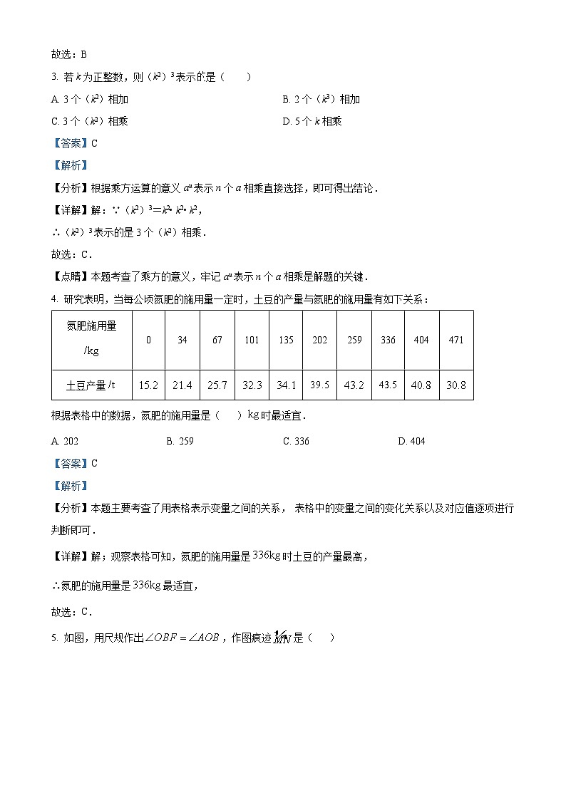 河北省张家口市桥西区2023-2024学年七年级下学期期中数学试题（解析版）第2页
