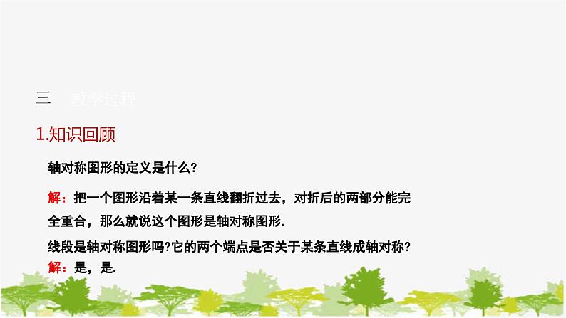 10.1.2 轴对称的再认识 华师大版数学七年级下册课件第4页