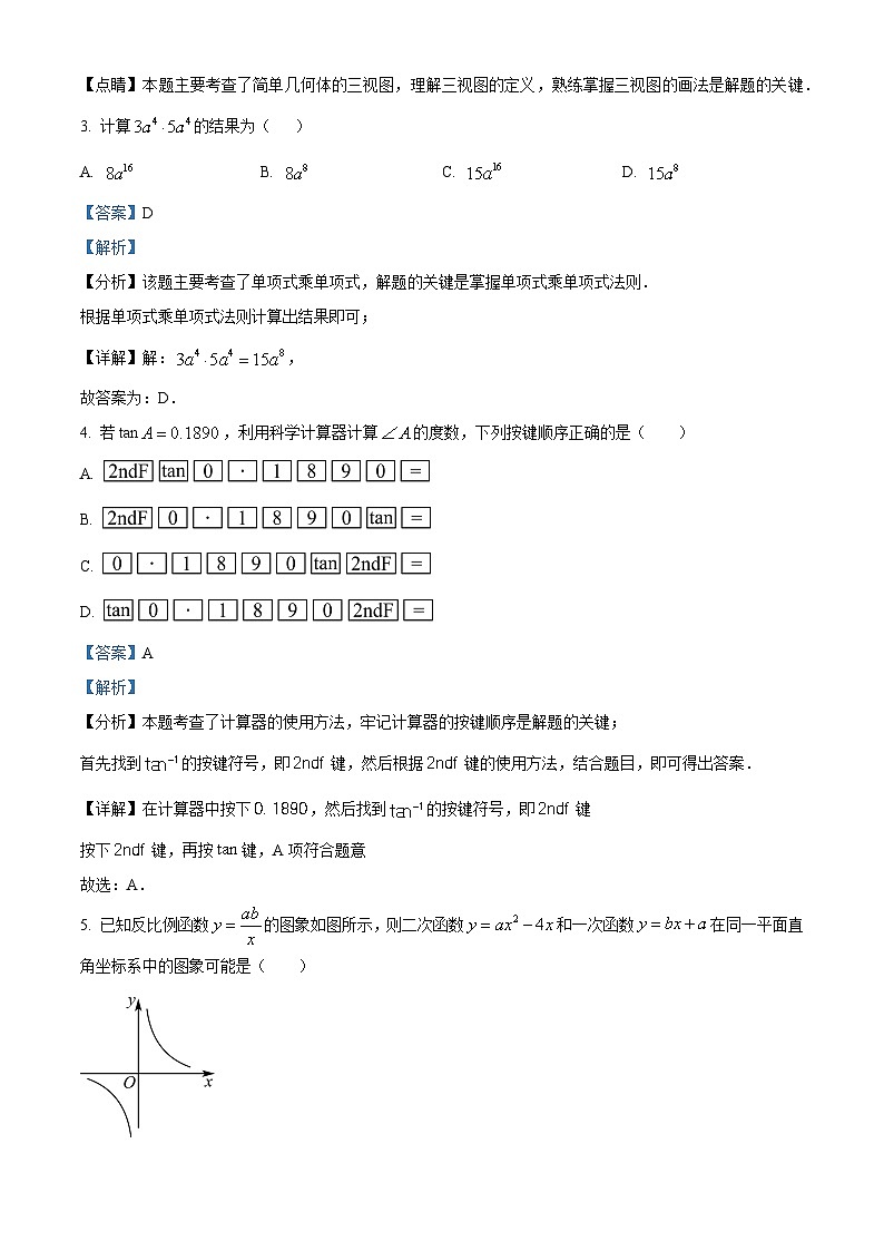 2024年山东省烟台招远市中考一模数学试题（解析版）第2页
