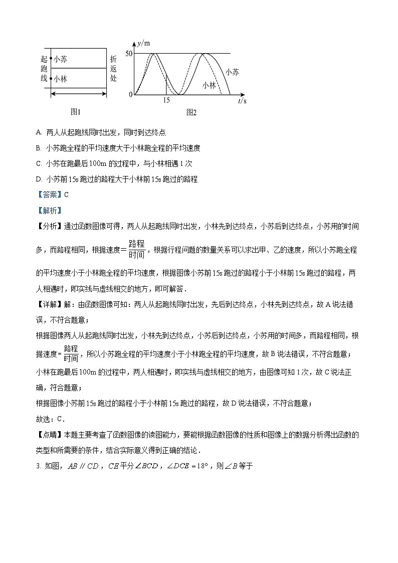 辽宁省沈阳市第七中学2023-2024学年七年级下学期期中数学试题（解析版）第2页