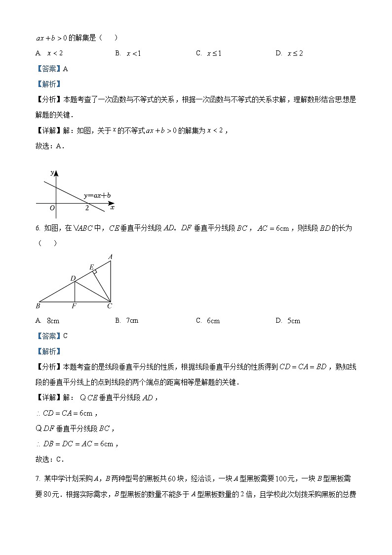 陕西省咸阳市永寿县豆家中学2023-2024学年八年级下学期期中数学试题（解析版）第3页
