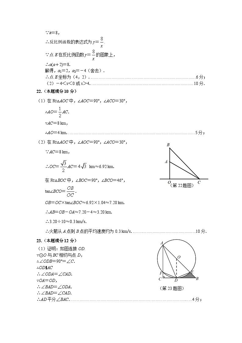 贵州省贵阳市清镇市2023-2024学年九年级中考一模数学试题03