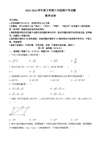 黑龙江省哈尔滨市巴彦县华山乡中学2023-2024学年八年级下学期期中数学试题（原卷版+解析版）