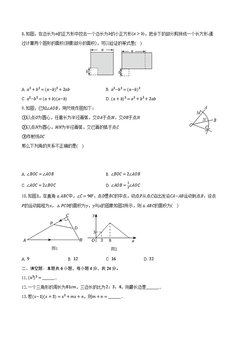 2023-2024学年山东省济南市商河县七年级（下）期中数学试卷（含解析）第2页