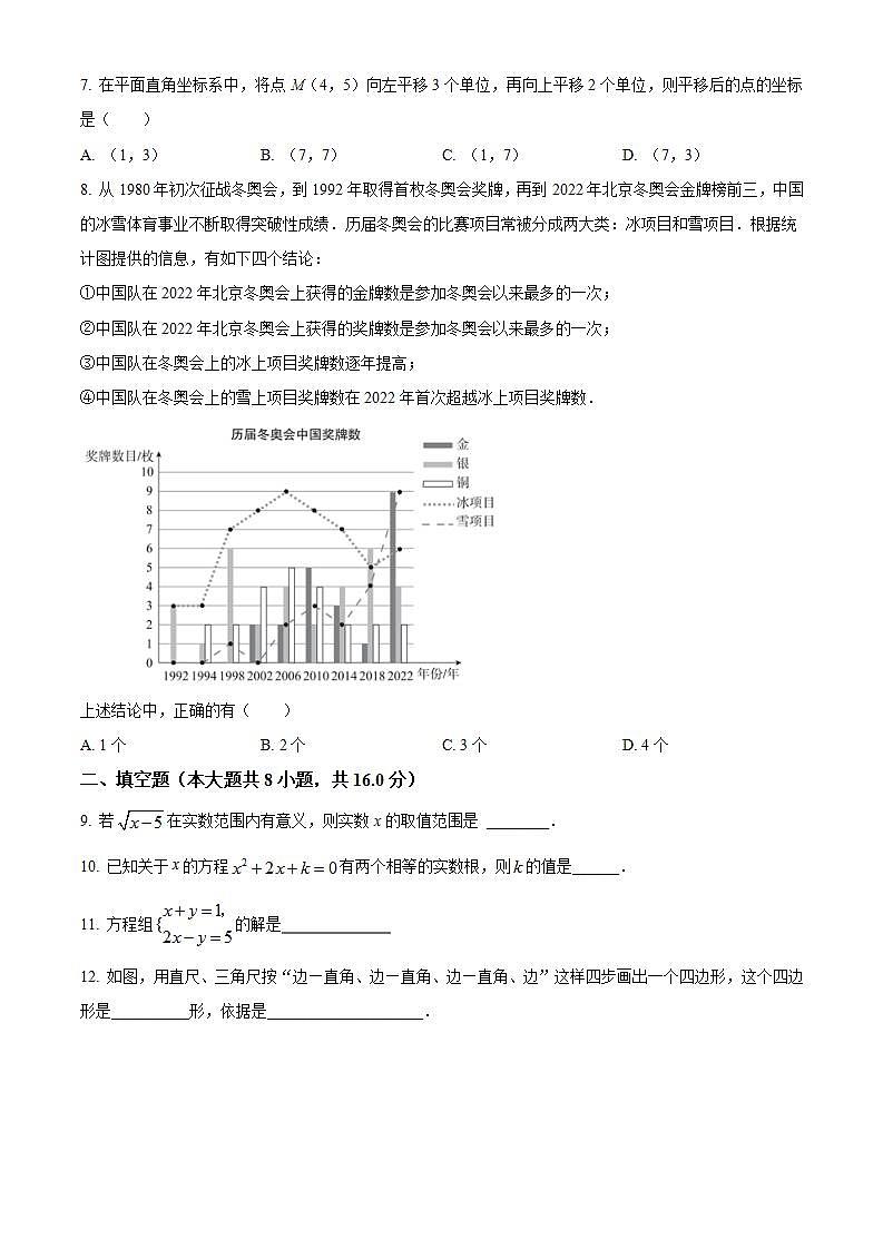 2024年北京市石景山区中考二模数学试题（原卷版）第2页