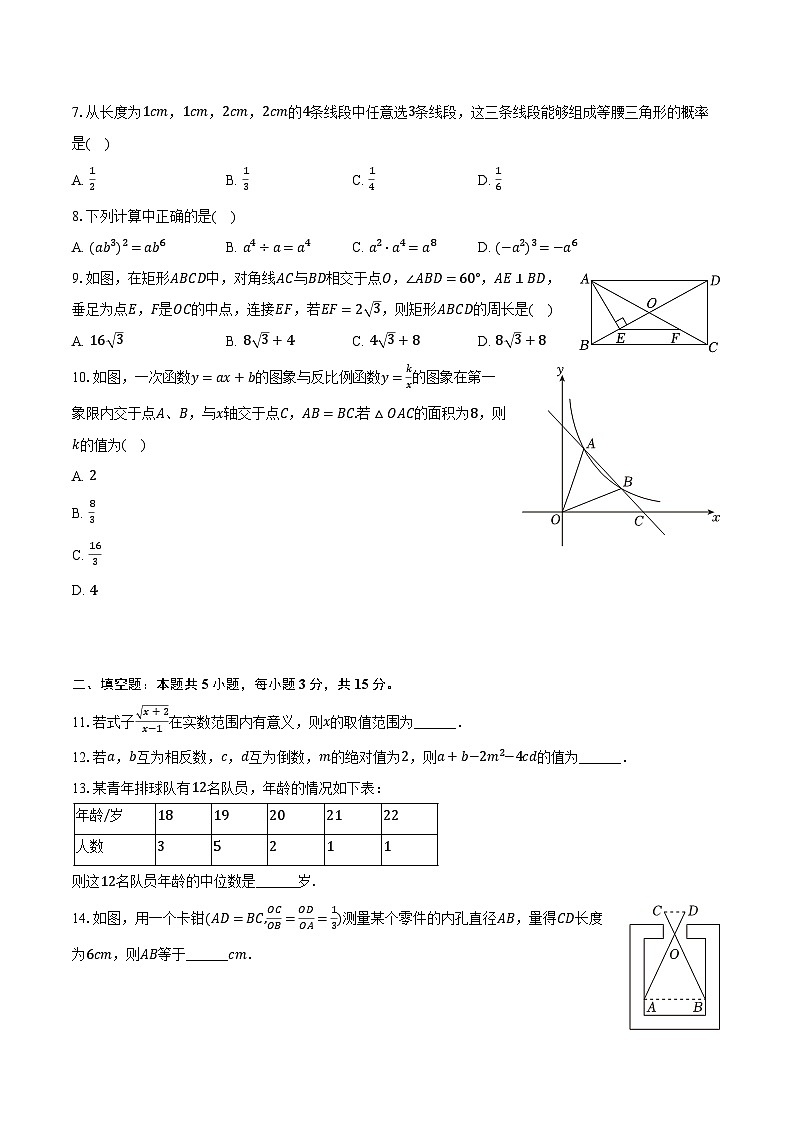 2024年广东省汕头市潮南区司马初级中学中考数学一模试卷（含解析）02