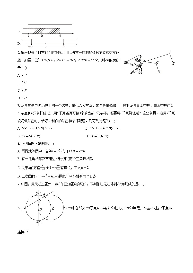 2024年广东省深圳市宝安区海韵学校中考数学二模试卷（含解析）第2页
