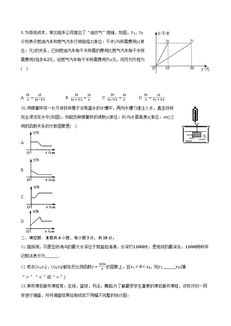2024年广东省汕头市濠江区中考数学一模试卷（含解析）03