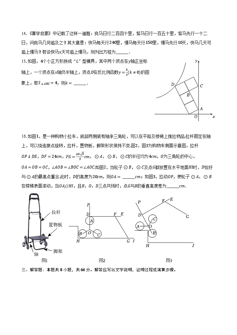 2024年浙江省宁波市镇海区中兴中学中考数学一模试卷（含解析）03