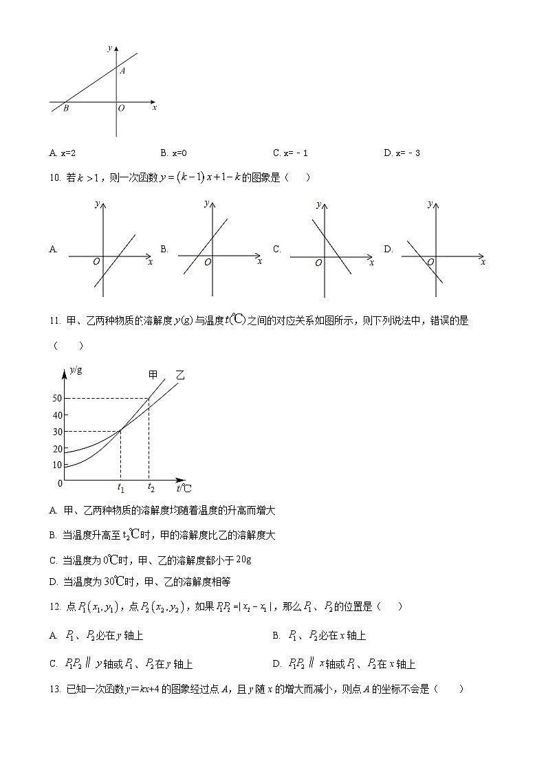 河北省张家口市宣化区2023-2024学年八年级下学期期中数学试题（冀教版）（原卷版）第3页