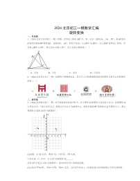 2024北京初三一模数学试题分类汇编：旋转变换