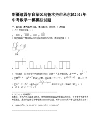 新疆维吾尔自治区乌鲁木齐市米东区2024年中考数学一模模拟试题